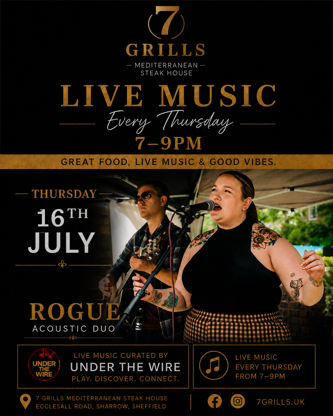 Live music at restaurant